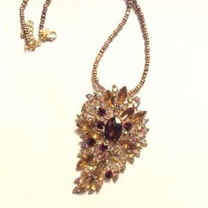 NWOT Crystal Necklace or Brooch